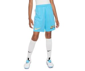 Nike Km DF Short, Bleu Baltique/Blanc, 8-10 Ans Mixte Enfant