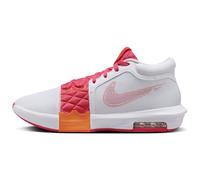 Nike Lebron Witness 8 Chaussures de basketball pour homme, Blanc/mandarine brillante/rose aster, 7