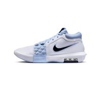 Nike Lebron Witness VIII Chaussures de Baseball pour Homme, Pointure 0, Aluminium Bleu Tonnerre Blanc, 44.5 EU