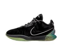 Nike Lebron XXI Chaussures pour homme, Noir/gris fer/vert huile/étain métallique, 43 EU