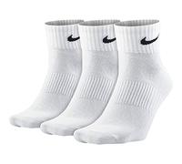 Nike - Lightweight Quarter Lot de 3 paires de Chaussettes - Mixte adulte - Blanc - FR: 42-46 (Taille Fabricant : L)