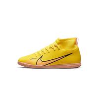 Nike Little/Big Kids’ Indoor/Court Soccer Shoes Jr. Mercurial Superfly 9 Club IC, Yellow Strike/Sunset Glow, DJ5960-780, 36.5 EU (4.5Y US)