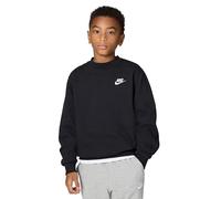 Nike Long Sleeve Top K NSW Club FLC Crew Ls Lbr, Black/White, FD3006-010, XS