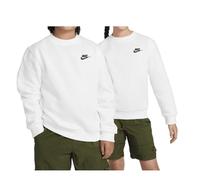Nike Long Sleeve Top K NSW Club FLC Crew Ls Lbr, White/Black, FD3006-100, XL