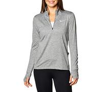 Nike Long Sleeve Top W NK DF Element Top Hz, Smoke Grey/Lt Smoke Grey/Reflective Silv, CU3220-084, M