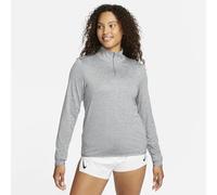Nike Long Sleeve Top W NK Swift Elmnt DF UV Hz Top, Smoke Grey/Lt Smoke Grey/Reflective Silv, FB4316-084, L