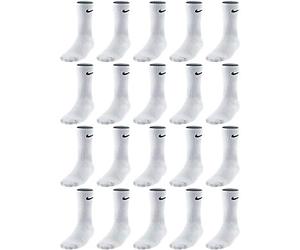 Nike Lot de 20 paires de chaussettes longues, blanches, noires ou multicolores mixtes, ensemble de chaussettes Taille