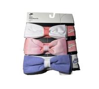 Nike Lot de 3 bandeaux pour bébé de 0 à 6 mois (rose/violet/blanc, 0-6 mois)