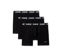 Nike Lot de 3 Boxers en Coton Extensible pour Homme avec Braguette, Noir/Noir/Noir, Large