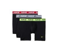Nike All Day Micro Stretch Boxer Brief Underwear (3-Pack) Boxeur ajusté, Noir avec Volts/Gris Froid/Rouge Universitaire, XL (Lot de 3) Homme