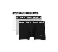 Nike Lot de 3 caleçons en Coton Extensible pour Homme avec Braguette, Blanc/Gris chiné/Noir, L
