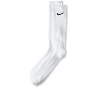 Nike NK Everyday Cush Crew 3PR Chaussettes Mixte Adulte, Blanc (white/black), 38 - 42 (Taille fabricant: M)
