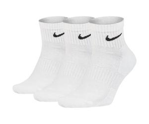 Nike Lot de 3 paires de socquettes rembourrées Blanc/noir, Blanc/noir), blanc (blanc/noir 101), M = 38 - 42