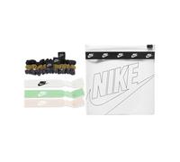 Nike Lot de 6 Bandeaux à Cheveux Mixtes avec Pochette de Couleur Noir/Bronze/Gris chiné, Dimensions : Taille Unique, N.100.3666.041.OS