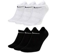 Nike - Lot de 6 paires de chaussettes de sport - SX7678 - Blanc/gris/noir, 6 paires de gants noirs.