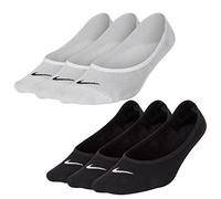 Nike Lot de 6 paires de chaussettes légères pour femme SX4863, Noir/blanc., 36-40