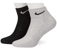 Nike Lot de 6 paires de chaussettes montantes pour homme et femme - Chaussettes courtes - Blanc et noir - Mélange (blanc, gris, noir) - Tailles 34 36 38 40 42 44 46 48 50 - Couleur : blanc blanc/gris