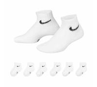 NIKE Lot de 6 paires de chaussettes unisexes pour bébé et enfant Blanc Taille 23 1/2-27