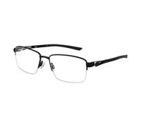 Nike - Lunettes demi-cer s en métal noir - Homme - Accessoires - Noir - Taille: ONE Size