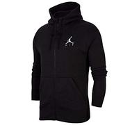 Nike M J Jumpman Fleece FZ Sweat-Shirt Homme, Black/Black/Black/(White), FR : XS (Taille Fabricant : XS)
