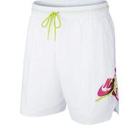 NIKE M J Jumpman Short de Piscine 18 cm Sport Homme, Blanc/Cyber/Fuchsia Actif, M