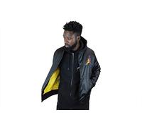 Nike M J SPRT DNA Hbr Satin JKT Veste de Sport Homme Black/Amarillo FR: L (Taille Fabricant: L)