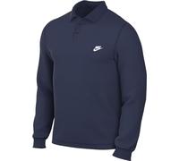 Nike M NK Club Knit LS Polo Haut, Bleu Marine/Blanc, XXL Hommes