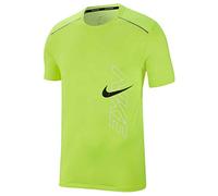 Nike M NK DF Brthe Rise 365 H SS Gx Tricot Homme, Jaune/Noir (Volt/Reflect Black), L
