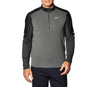 Nike M NK DF ELMNT Top HZ T-Shirt à Manches Longues Homme, DK Smoke Grey/Black/(Reflective Silv), FR : L (Taille Fabricant : L)