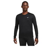 Nike M NK DF UV Miler Top LS Sweatshirt Mens, Black/Reflective Silv, 2XL