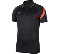 Nike Academy Pro Polo Homme, Anthracite/Bright Crimson/(White), FR : M (Taille Fabricant : M)