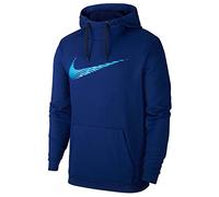 Nike M NK Dry Hoodie PO Swoosh Sweat-Shirt Homme Blue Void FR: 2XL (Taille Fabricant: 2XL)