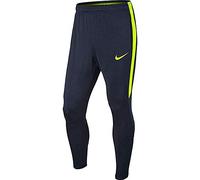 Nike M NK Dry SQD17 KPZ Pantalon Long pour Homme, Bleu (Obsidian/Volt/Volt), L