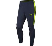 Nike M NK Dry SQD17 KPZ Pantalon Long pour Homme, Bleu (Obsidian/Volt/Volt), M