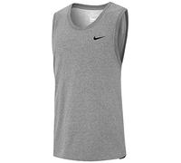 NIKE M NK Dry Tank Dfc Solid Débardeur Homme DK Grey Heather/(Black) FR: S (Taille Fabricant: S)