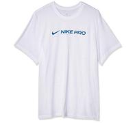 Nike M NK Dry Tee Pro T-Shirt Homme White FR: 2XL (Taille Fabricant: 2XL)