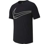 Nike M NK Dry Tee Swoosh Ball T-Shirt Homme Black FR : M (Taille Fabricant : M)