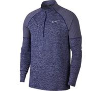 Nike M NK ELMNT Top HZ 2.0 T-Shirt à Manches Longues Homme, Obsidian/Blue Void/HTR, FR : L (Taille Fabricant : L)