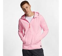 Nike M NK FC Hoodie Sweat-Shirt Homme, Pink Foam/White, FR : S (Taille Fabricant : S)