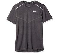 Nike M NK TECHKNIT CL Ultra Top SS T-Shirt Homme, Black/Thunder Grey/Reflective, FR : L (Taille Fabricant : L)