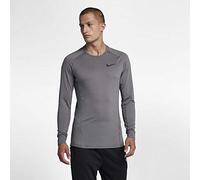 Nike M NP Thrma Top Ls T-Shirt à Manches Longues Homme Gunsmoke/Gunsmoke/(Black) FR: XL (Taille Fabricant: XL)