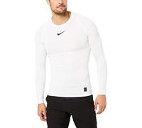 Nike M NP Top LS COMP T-Shirt à Manches Longues Homme White/Black/Black FR : S (Taille Fabricant : S)