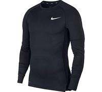 Nike M NP Top LS Tight T-Shirt à Manches Longues Homme, Black/(White), FR : XL (Taille Fabricant : XL)