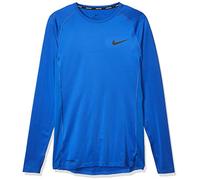 Nike M NP Top Ls Tight T-Shirt à Manches Longues Homme Game Royal/(Black) FR: L (Taille Fabricant: L-T)