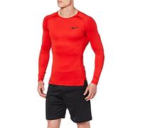 Nike M NP Top Ls Tight T-Shirt à Manches Longues Homme University Red/(Black) FR: 2XL (Taille Fabricant: 2XL)