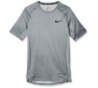 Nike M NP Top SS Tight T-Shirt Homme Smoke Grey/Lt Smoke Grey/(Black) FR: 2XL (Taille Fabricant: 2XL)