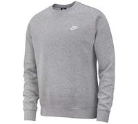 Nike M NSW Club CRW BB T-Shirt à Manches Longues Homme DK Grey Heather/(White) FR: 4XL (Taille Fabricant: 4XL)