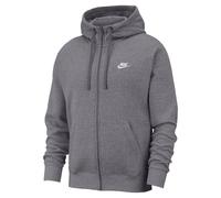 Nike M NSW Club Hoodie FZ BB Sweat-Shirt Homme Charcoal Heathr/Anthracite/(White) FR: 2XL (Taille Fabricant: 2XL)