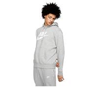 Nike M NSW Club Hoodie PO BB Gx Sweat-Shirt Homme DK Grey Heather/Matte Silver/(White) FR: 3XL (Taille Fabricant: 3XL-T)