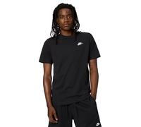 Nike T-shirt Homme NSW Club Tee Noir/Blanc Taille XL